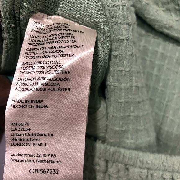 Free People County Line Maxi Skirt Set Light Green Size L - Picture 7 of 9